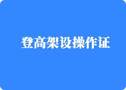 日本男人操男人登高架设操作证